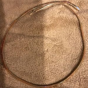 14kt  tri tone necklace